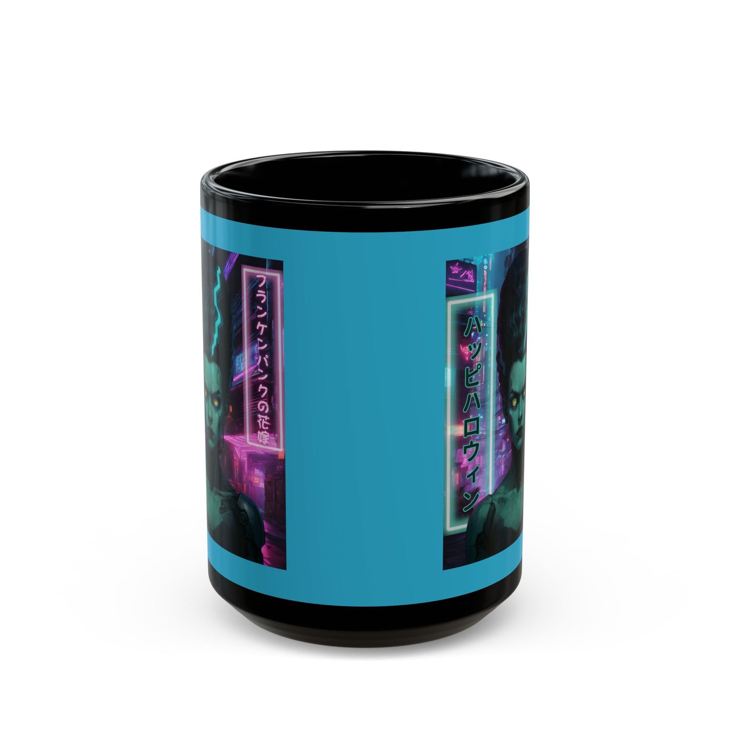Bride of Frankenpunk Turquoise Mug by CreepyCrafts.boo