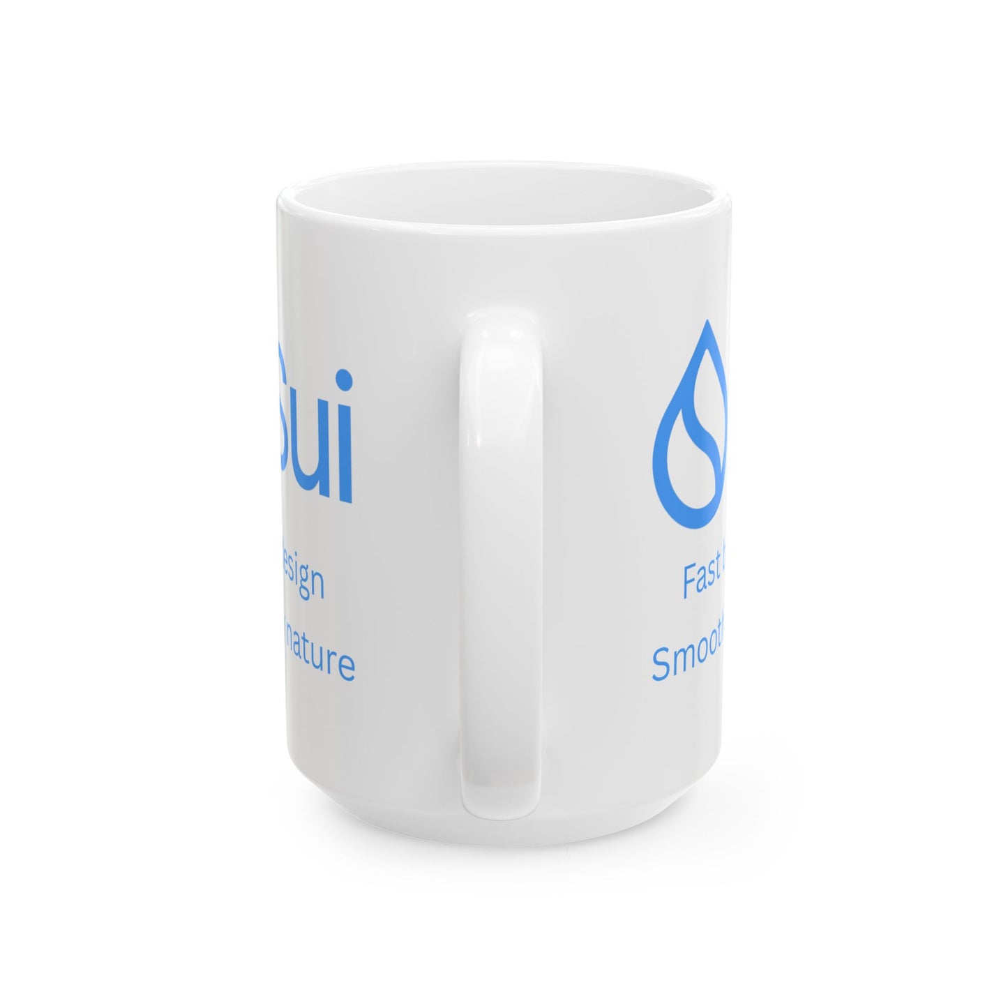 SUI White Mug by cypherpunkgear.com