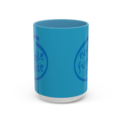 Non-Fungible Inside Turquoise Accent Mug by cypherpunkgear.com