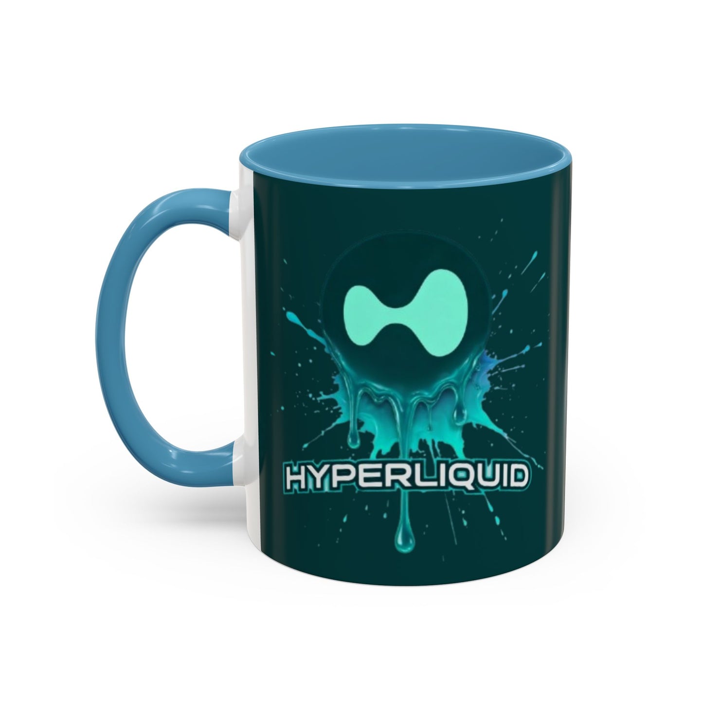 HYPE Drip Dark Hyperliquid Accent Mug by cypherpunkgear.com