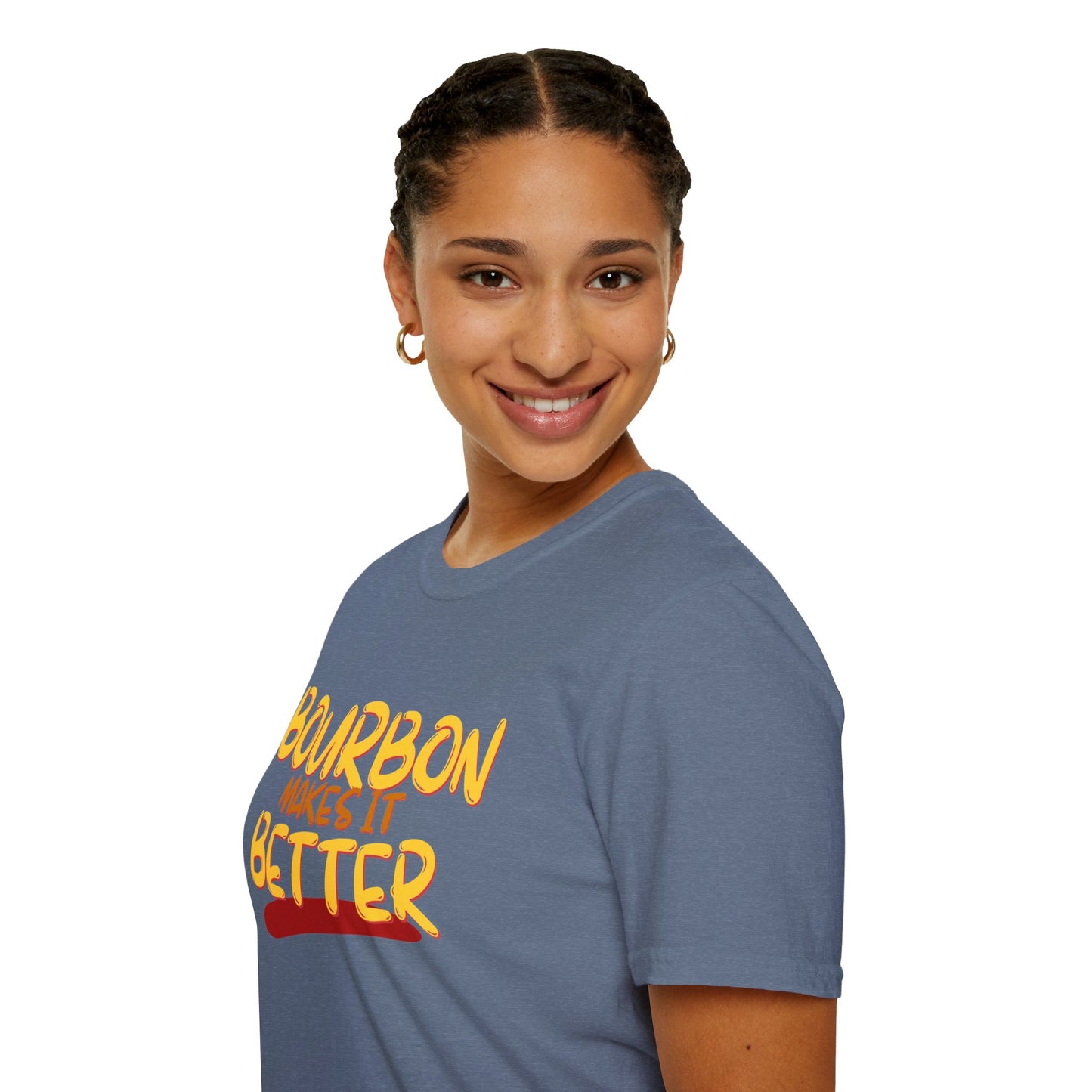 Bourbon makes it better DKcolors Unisex T-Shirt by cypherpunkgear