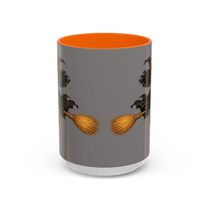 Velvet Vex Grey Accent Mug by CreepyCrafts.boo