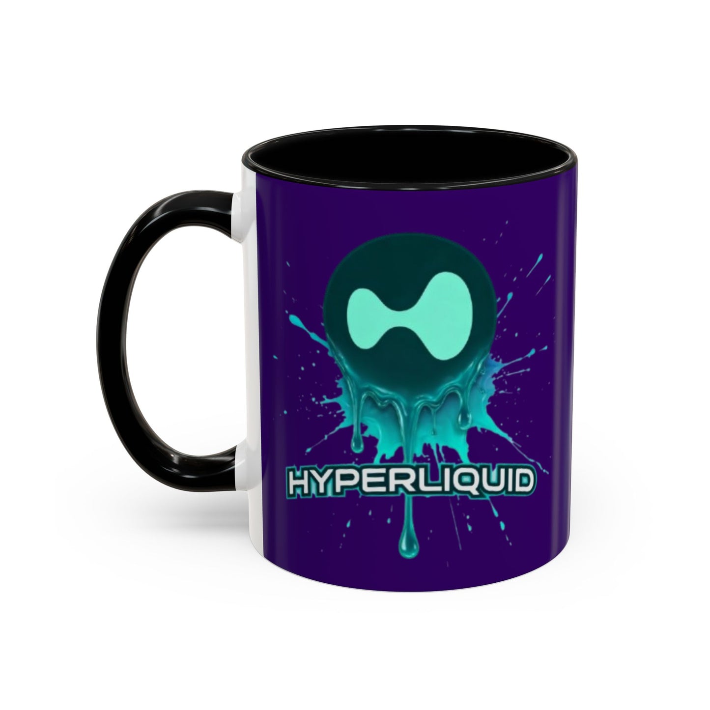 HYPE Drip Dark Purple Accent Mug by cypherpunkgear.com