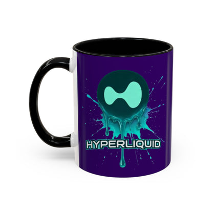 HYPE Drip Dark Purple Accent Mug by cypherpunkgear.com