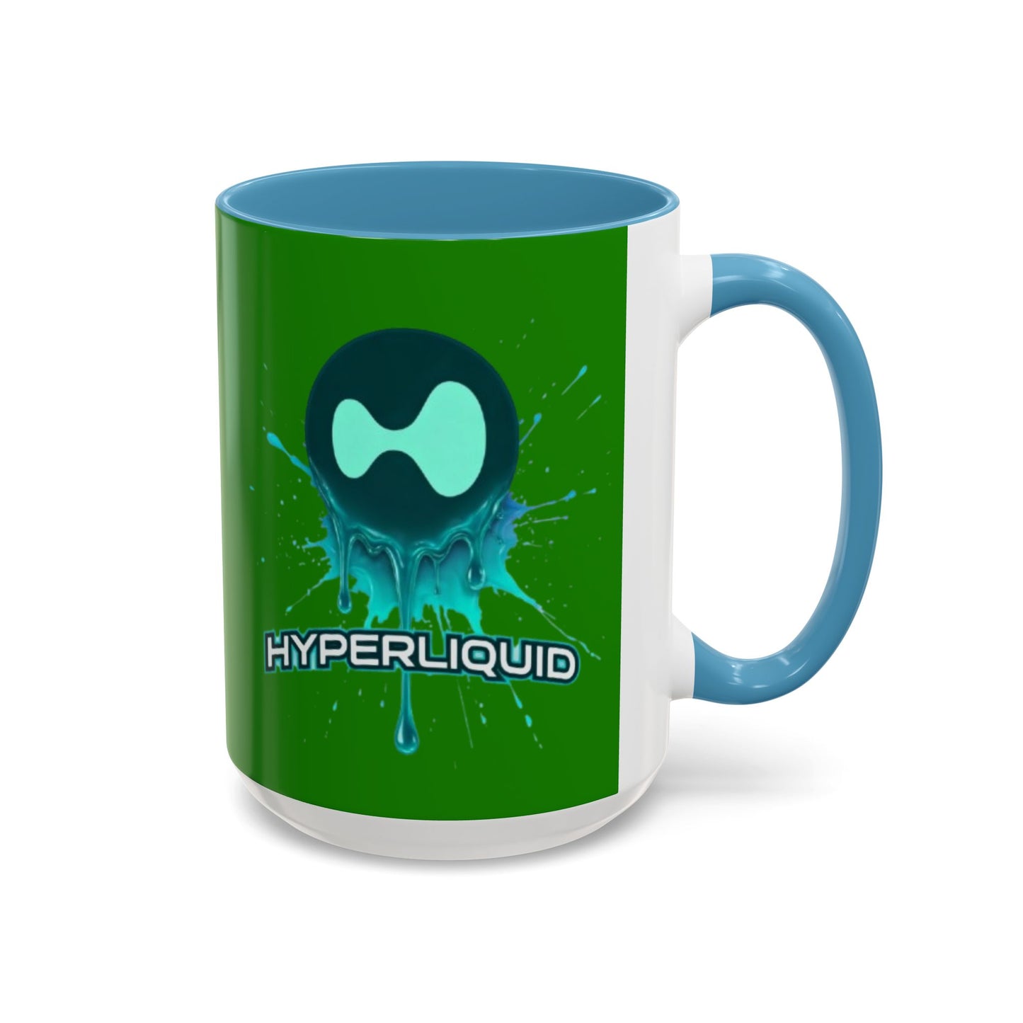 HYPE Drip Green Accent Mug by cypherpunkgear.com