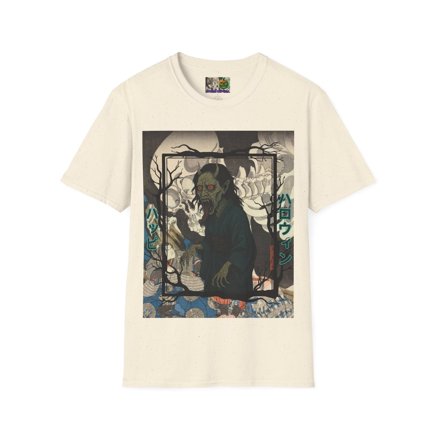 Yōkai Happy Halloween Light colors Unisex T-Shirt by CreepyCrafts.boo