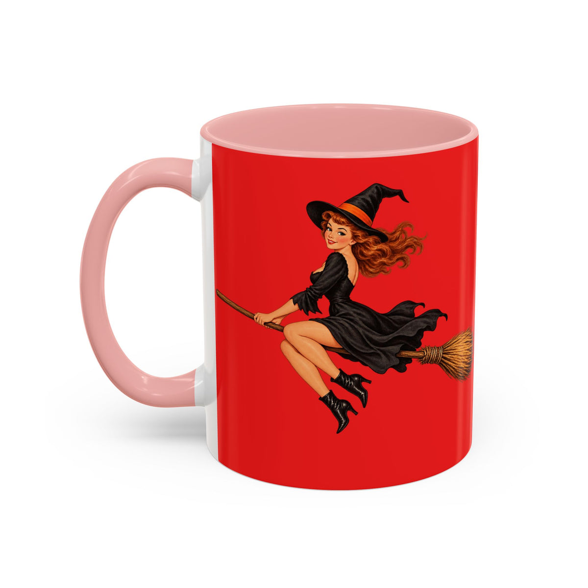 Hazel Hex Red Accent Mug by CreepyCrafts.boo