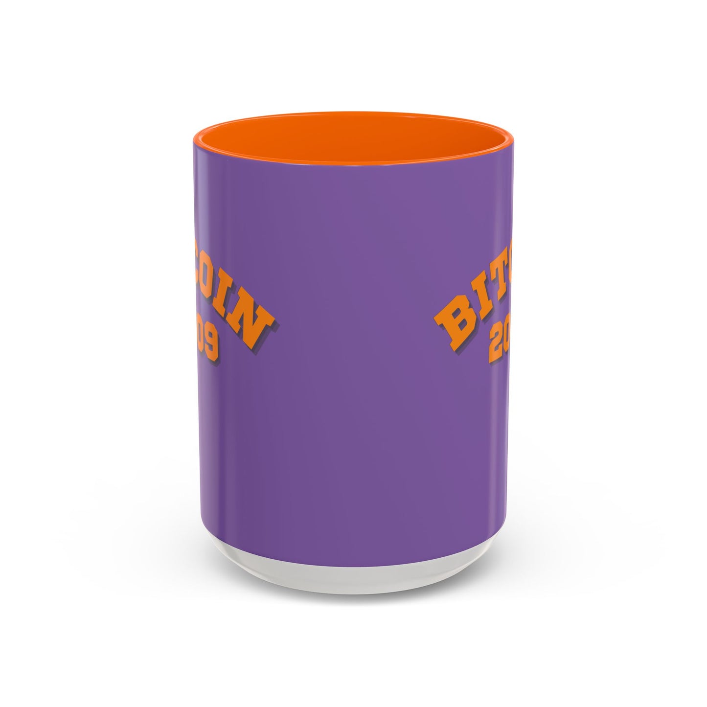 Bitcoin 2009 Light Purple Accent Mug by cypherpunkgear.com