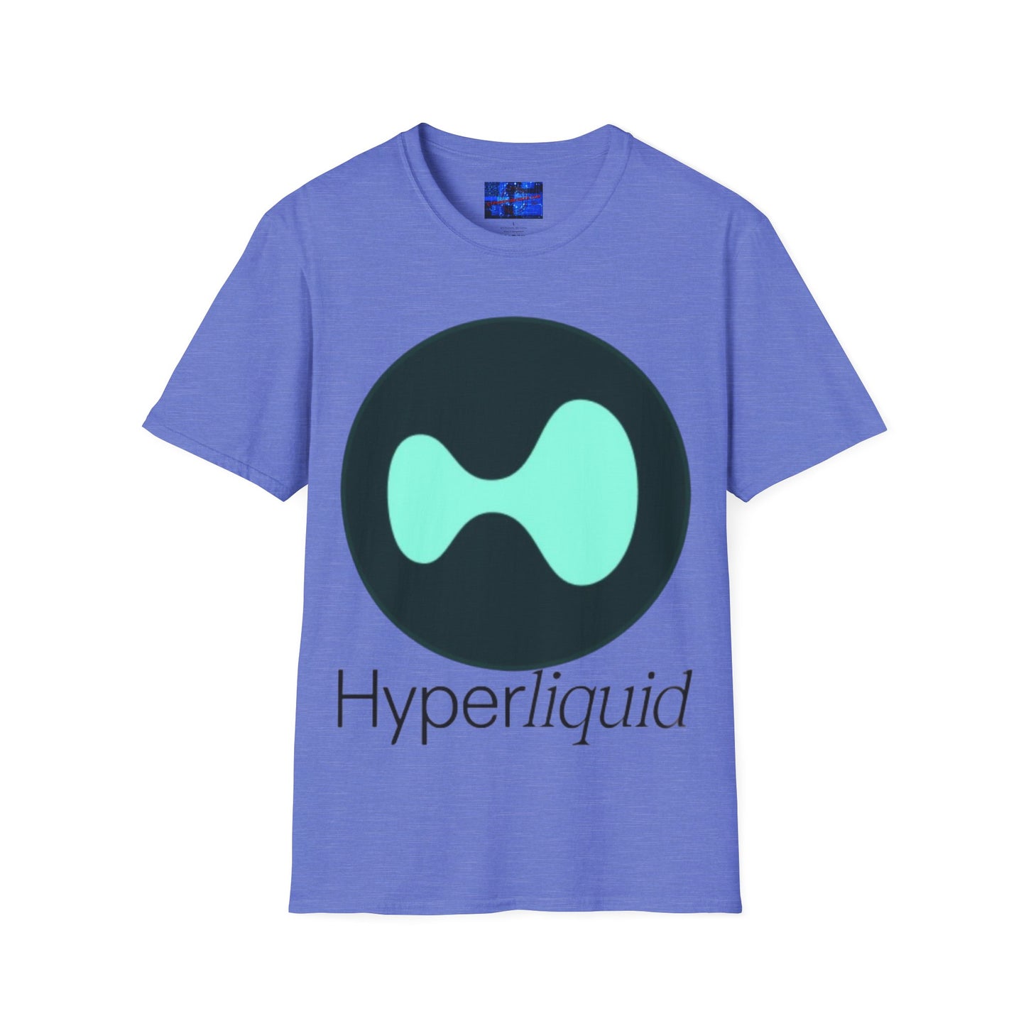 Hyperliquid Black font Unisex T-Shirt by cypherpunkgear.com