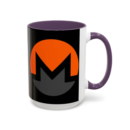 Monero (XMR) Black Accent Mug by cypherpunkgear.com