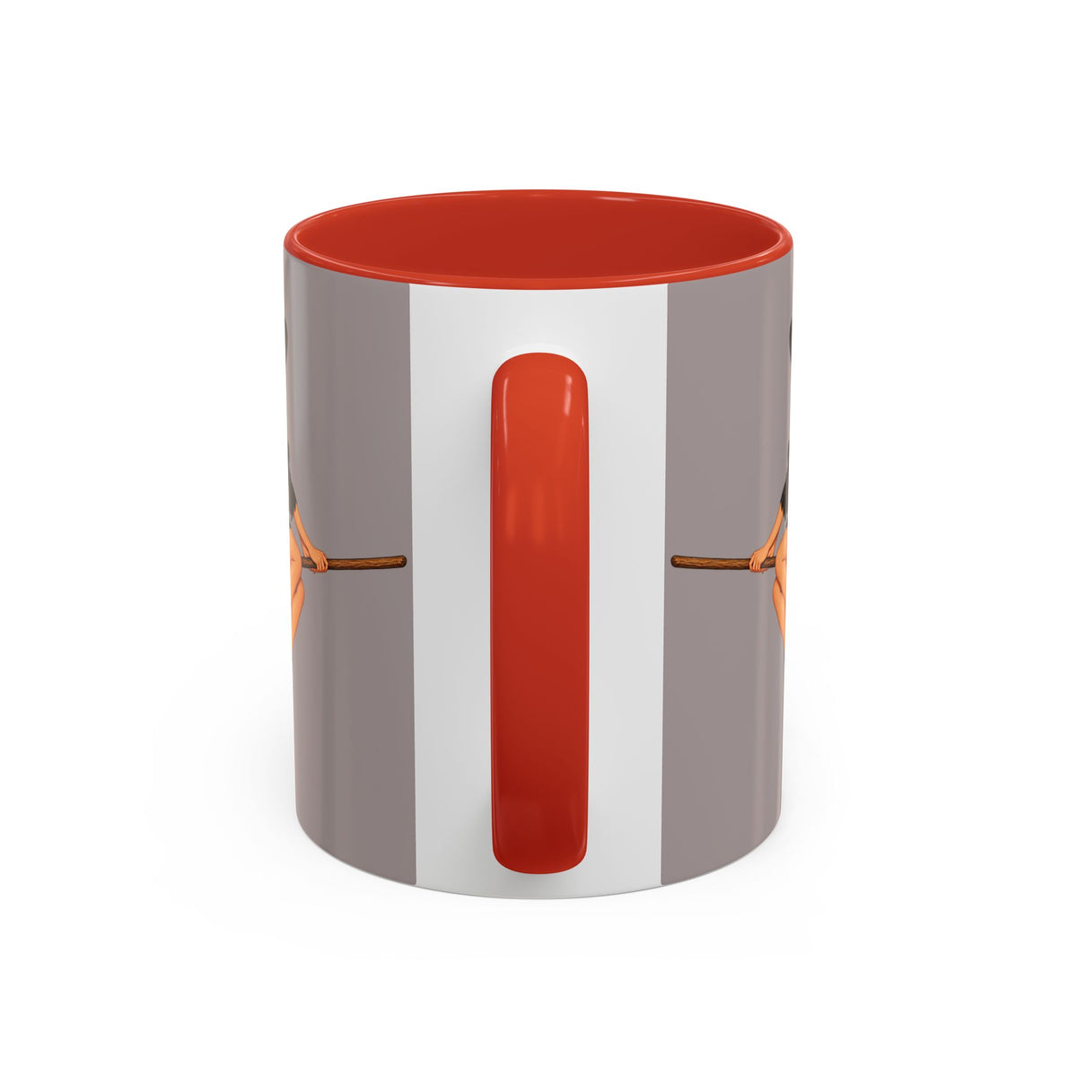 Hazel Hex Grey Accent Mug by CreepyCrafts.boo