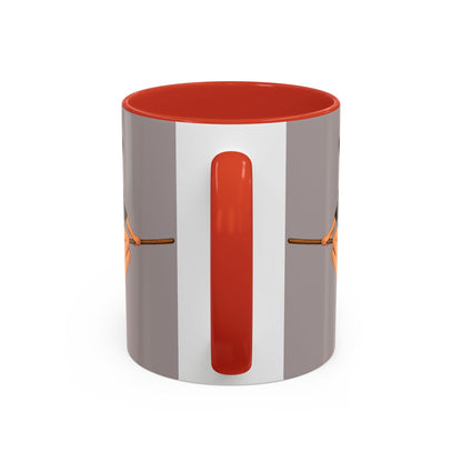 Hazel Hex Grey Accent Mug by CreepyCrafts.boo