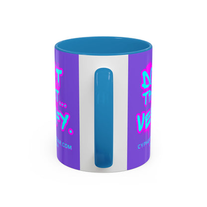 Don't Trust...Verify. Light Purple Accent Mug by cypherpunkgear.com