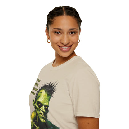 Frankenstein's Creature Light colors Unisex T-Shirt by CreepyCrafts.boo