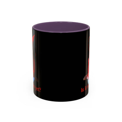 Is it Samhain yet? Black Accent Mug by CreepyCrafts.boo