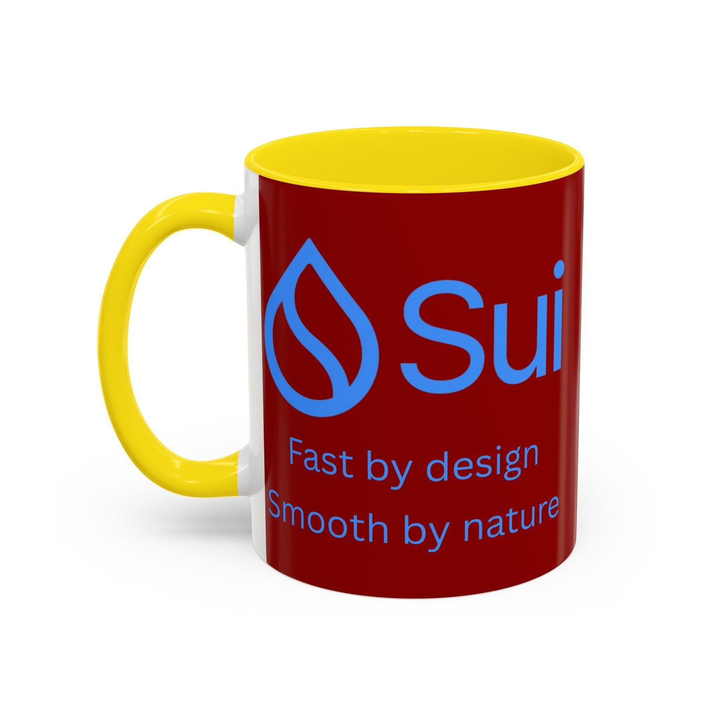 SUI Red Accent Mug by cypherpunkgear.com