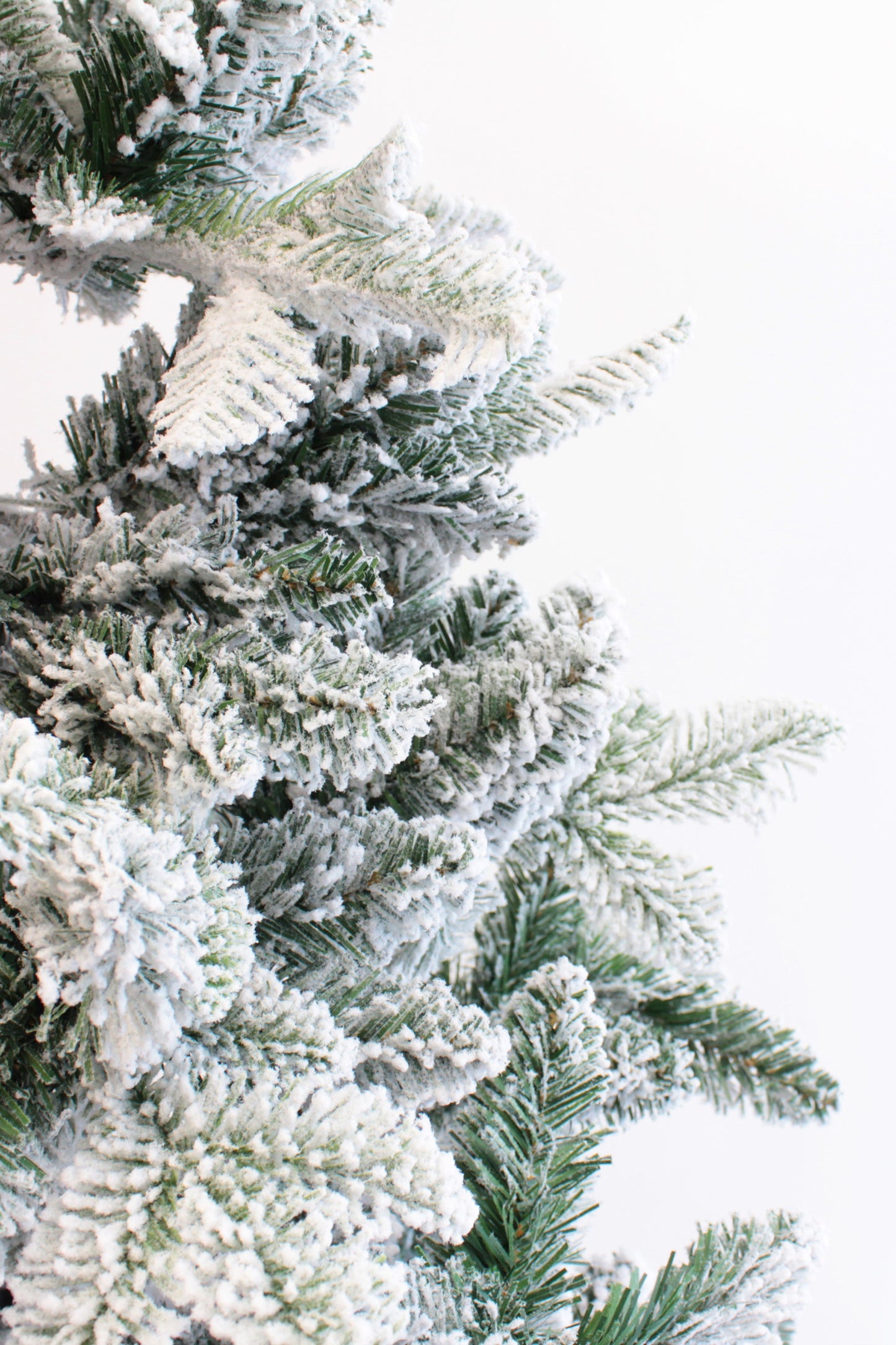 Snow Flocked Alpine Fir Christmas Tree