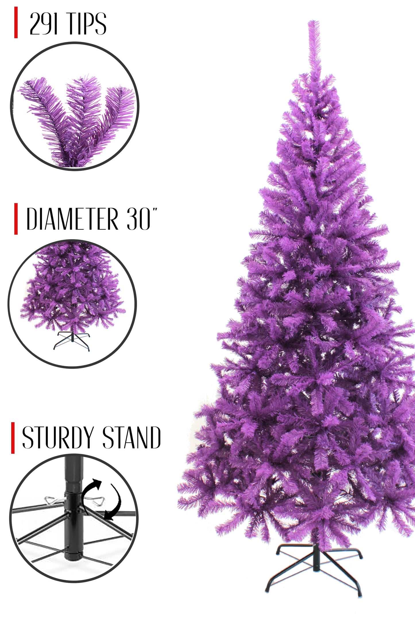 Purple Canadian Pine Christmas Tree