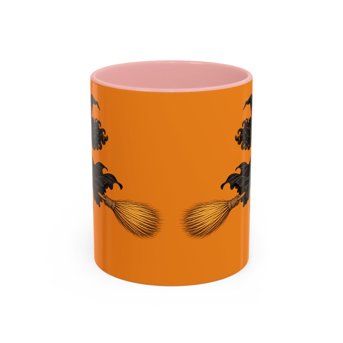 Velvet Vex Orange Accent Mug by CreepyCrafts.boo