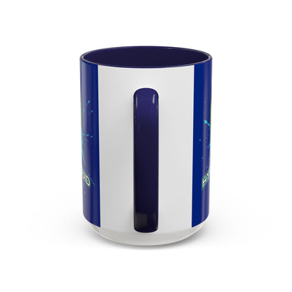 HYPE Drip Blue Accent Mug by cypherpunkgear.com