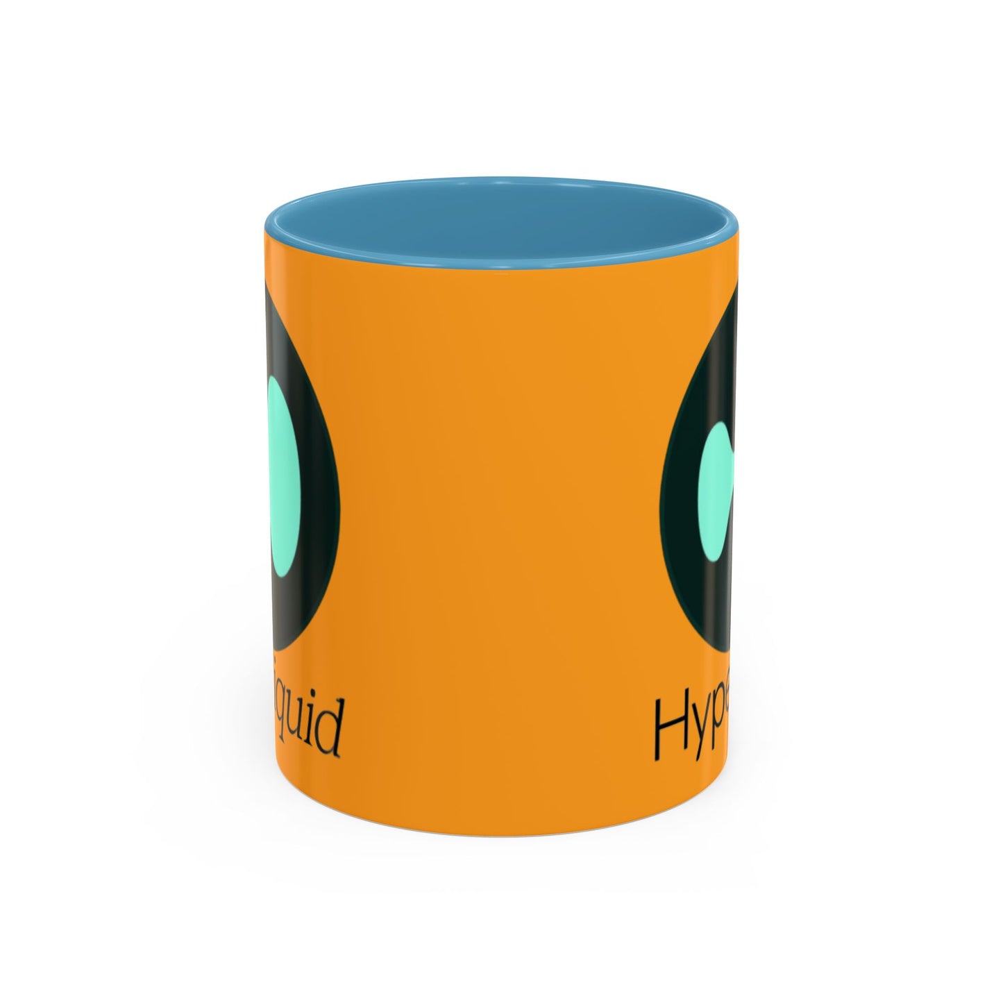 Hyperliquid Black font Orange Accent Mug by cypherpunkgear.com