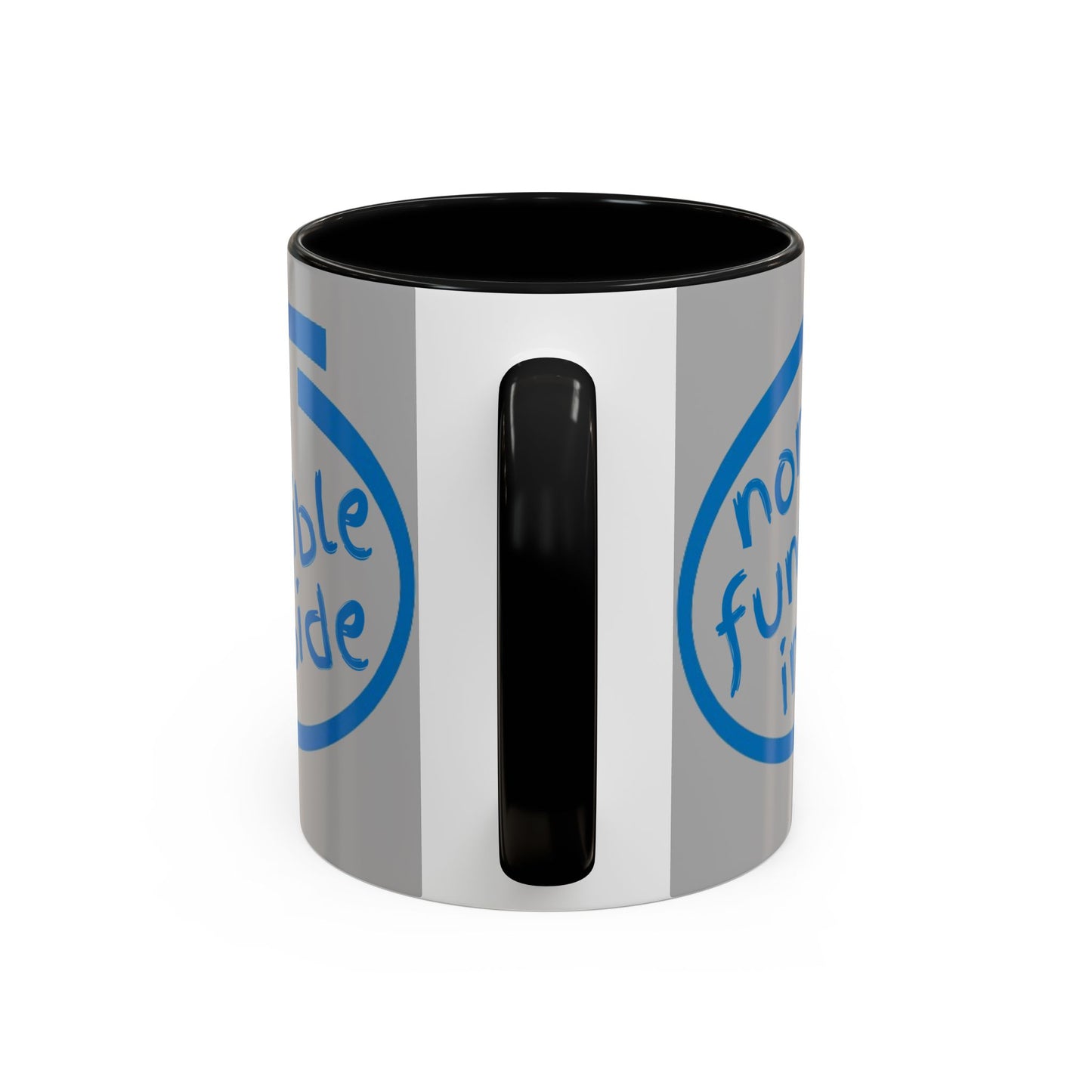 Non-Fungible Inside Grey Accent Mug by cypherpunkgear.com