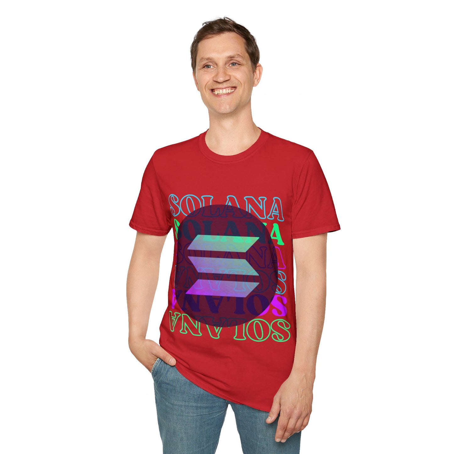 Solana Solana Solana (SOL) LTcolors Unisex T-Shirt by cypherpunkgear