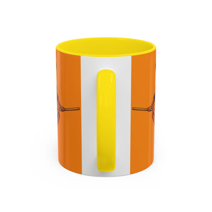 Velvet Vex Orange Accent Mug by CreepyCrafts.boo