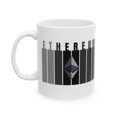 Ethereum (ETH) White Mug by cypherpunkgear.com