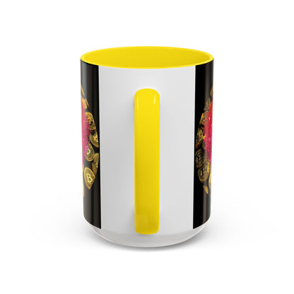 Bitcoin is My Valentine Black Accent Mug by cypherpunkgear.com