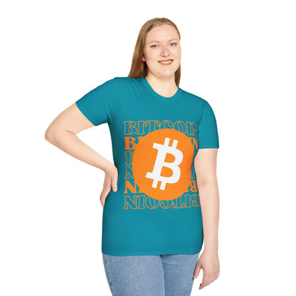 Bitcoin Bitcoin Bitcoin (BTC) Dark colors Unisex T-Shirt by cypherpunkgear.com