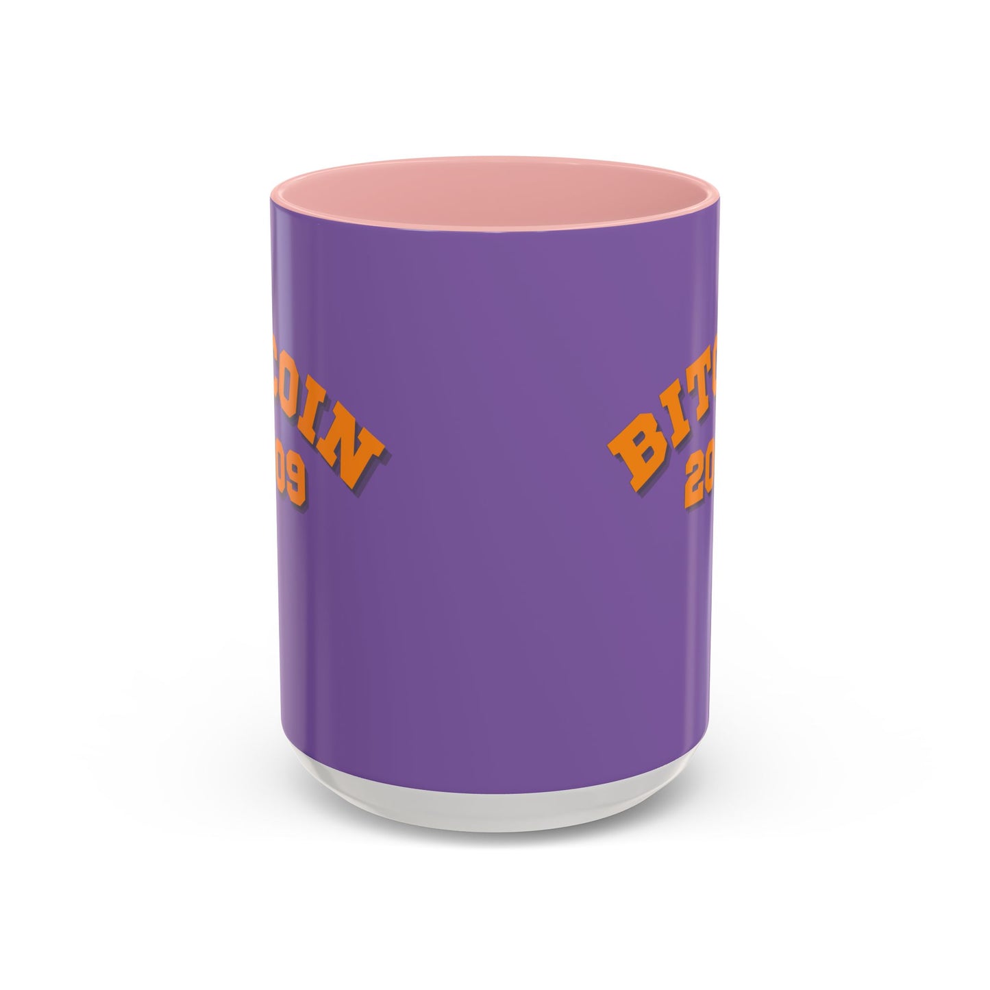 Bitcoin 2009 Light Purple Accent Mug by cypherpunkgear.com