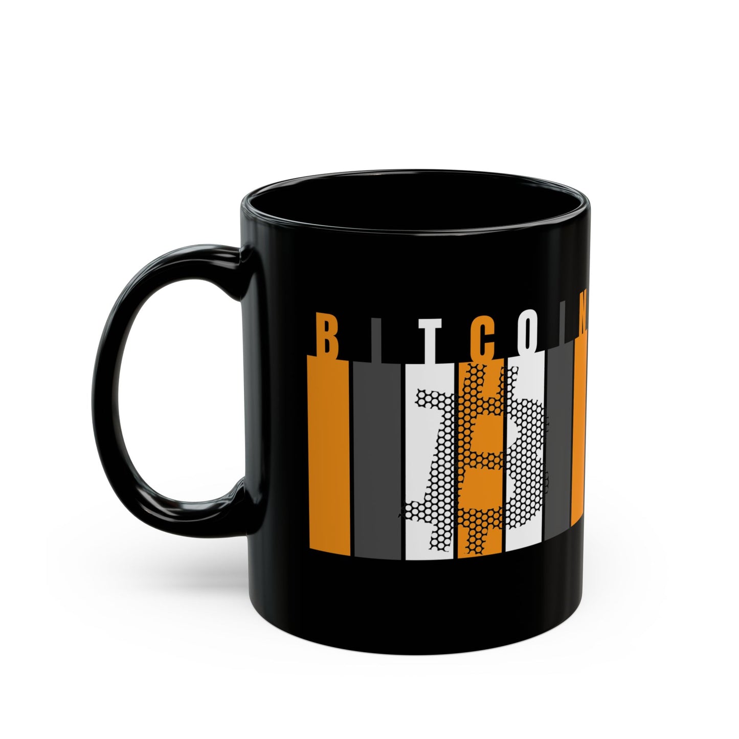 Bitcoin (BTC) Freedom Black Mug by cypherpunkgear.com