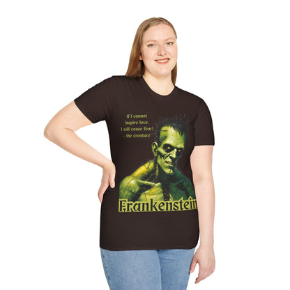 Frankenstein's Creature Dark colors Unisex T-Shirt by CreepyCrafts.boo