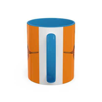 Velvet Vex Orange Accent Mug by CreepyCrafts.boo