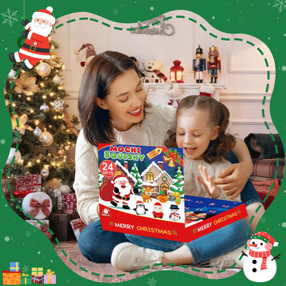 Govetom 2025 Mochi Squishy Advent Calendar 24 Days Multi-color Stress Toys