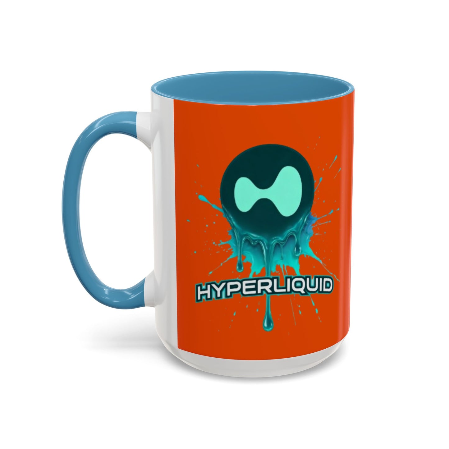 HYPE Drip Orange Accent Mug by cypherpunkgear.com