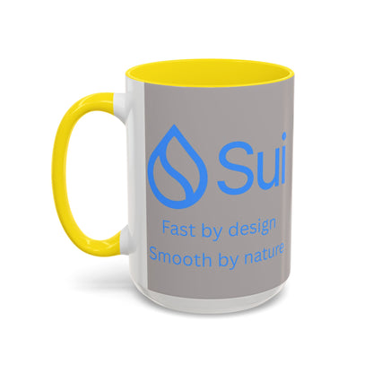 SUI Grey Accent Mug by cypherpunkgear.com