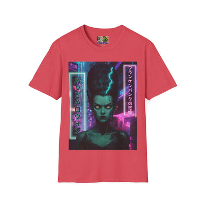 Bride of Frankenpunk Light colors Unisex T-Shirt by CreepyCrafts.boo