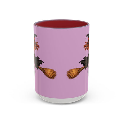 Hazel Hex Pink Accent Mug by CreepyCrafts.boo