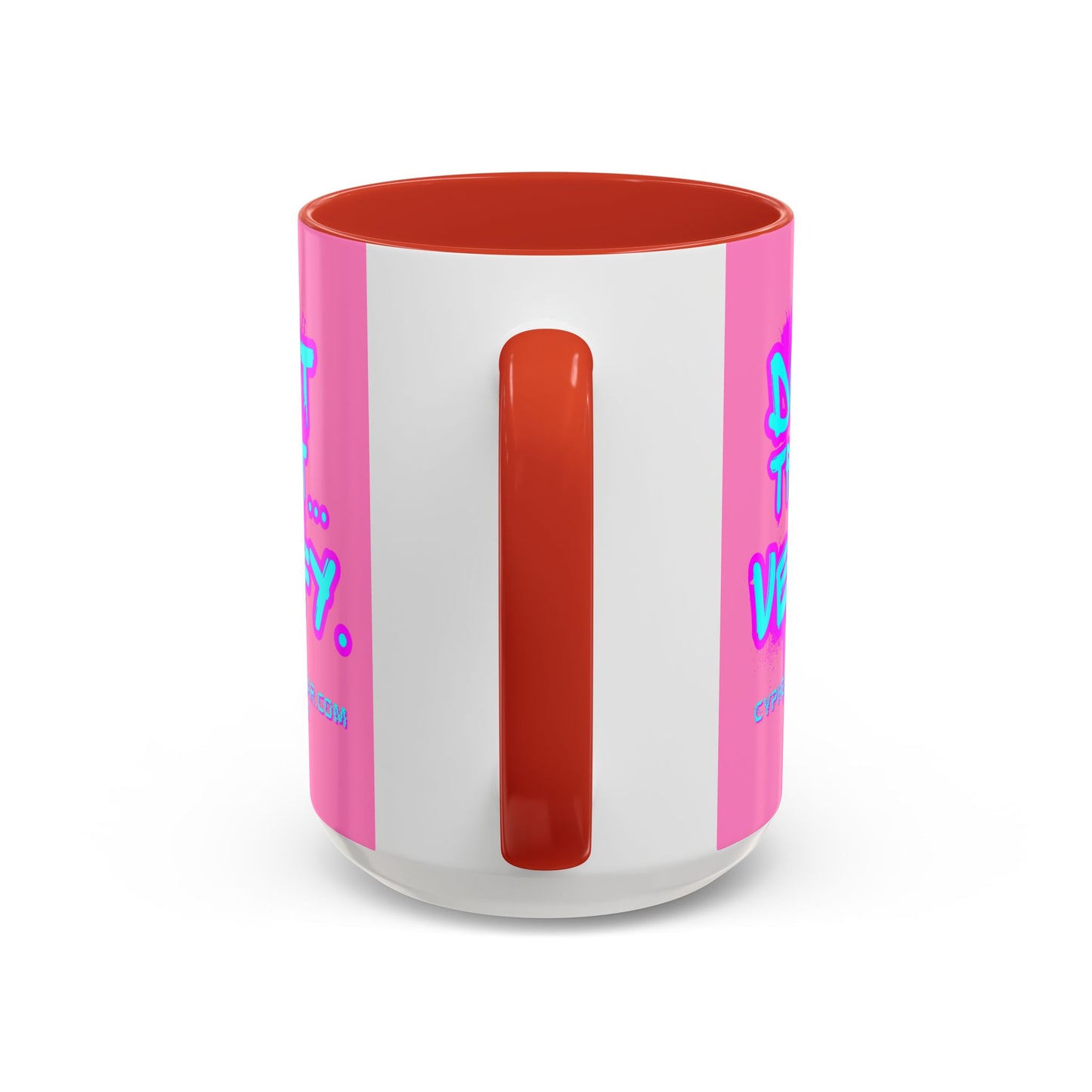 Don't Trust...Verify. Light Pink Accent Mug by cypherpunkgear.com
