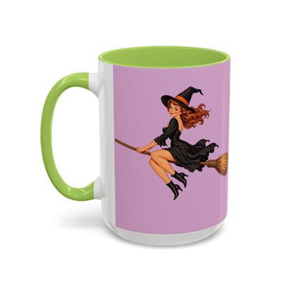 Hazel Hex Pink Accent Mug by CreepyCrafts.boo