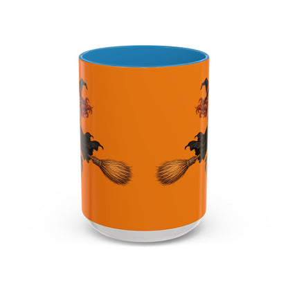 Hazel Hex Orange Accent Mug by CreepyCrafts.boo