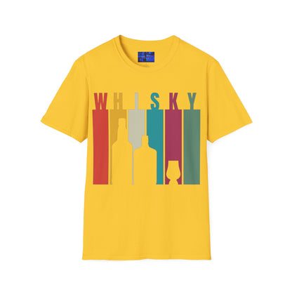 Whisky spelled without an 'e' Light colors Unisex T-Shirt by cypherpunkgear.com