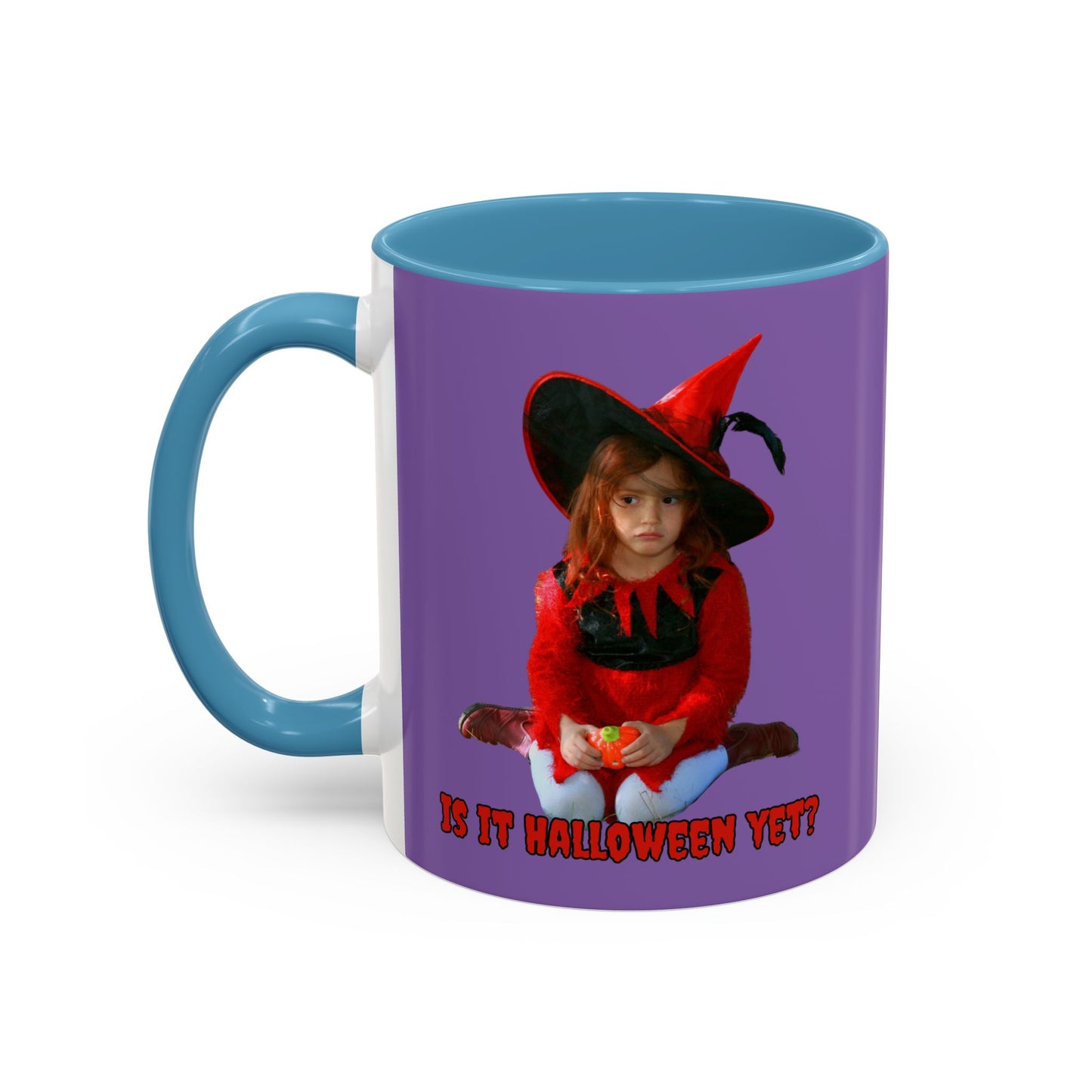 Is it Halloween yet? Light Purple Accent Mug by CreepyCrafts.boo