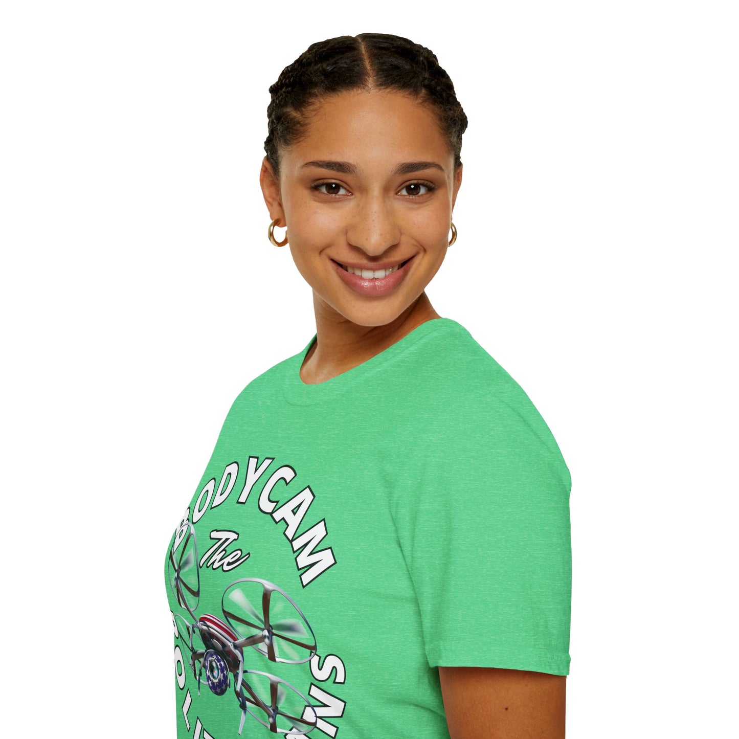 Bodycam the Politicians Drone Dark colors Unisex T-Shirt by cypherpunkgear.com