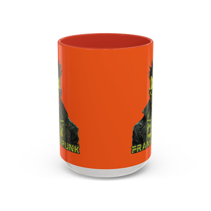 Frankenpunk Orange Accent Mug by CreepyCrafts.boo