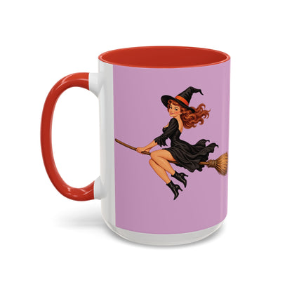 Hazel Hex Pink Accent Mug by CreepyCrafts.boo