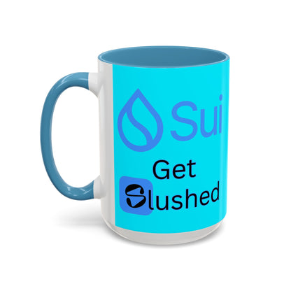 Sui: Get Slushed Light Blue Accent Mug by cypherpunkgear.com