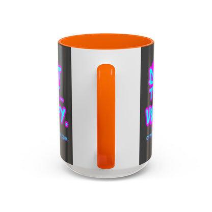 Don't Trust...Verify. Grey Accent Mug by cypherpunkgear.com